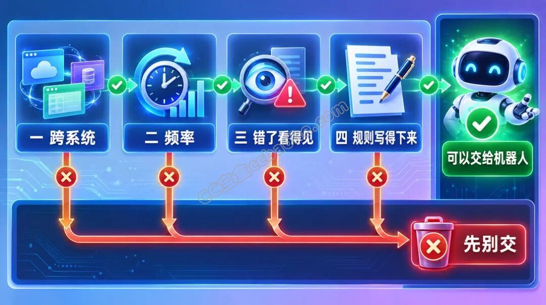 判断一件活该不该交出去的四个测试